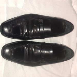 Men’s Salvatore Ferragamo black dress shoes